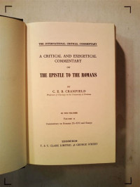 Image of A critical and exegetical commentary on the epistle to the Romans