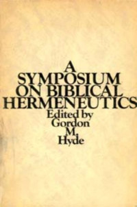 Image of A symposium on Biblical Hermeneutics