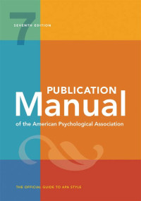 Image of Publication manual of the American psychological association