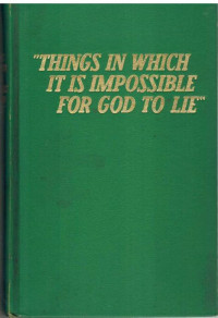 Image of Things in which it is impossible for God to Lie